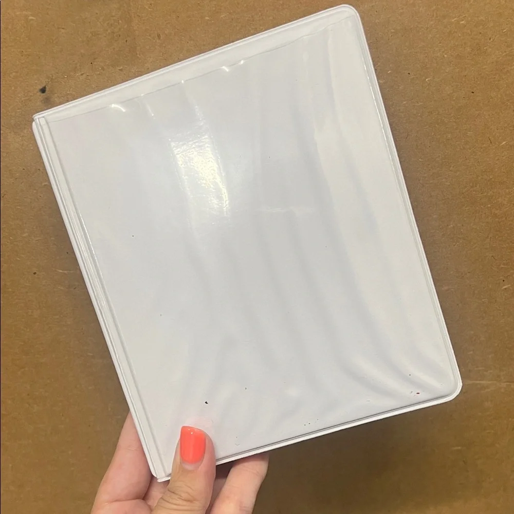 White Cassette Tape Holder Case